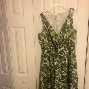 Anne Taylor LOFT Summer dress Green Sz 14